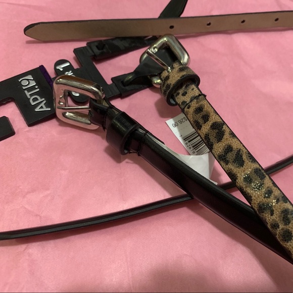 Apt. 9 Accessories - NWT 2-for-1 Belts! Leopard Print & Black 🐆🖤